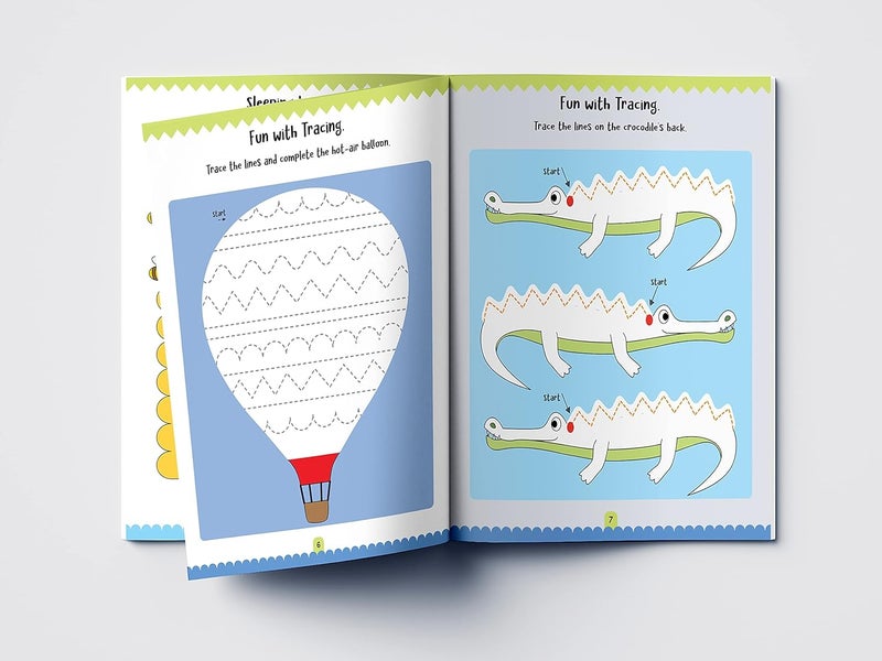 My Super Fun Kindergarten Activity Workbook for Children : Pattern Writing, Colors, Shapes, Numbers 1-10, Early Math, Alphabet, Brain Booster Activities, Following Directions - Image 5