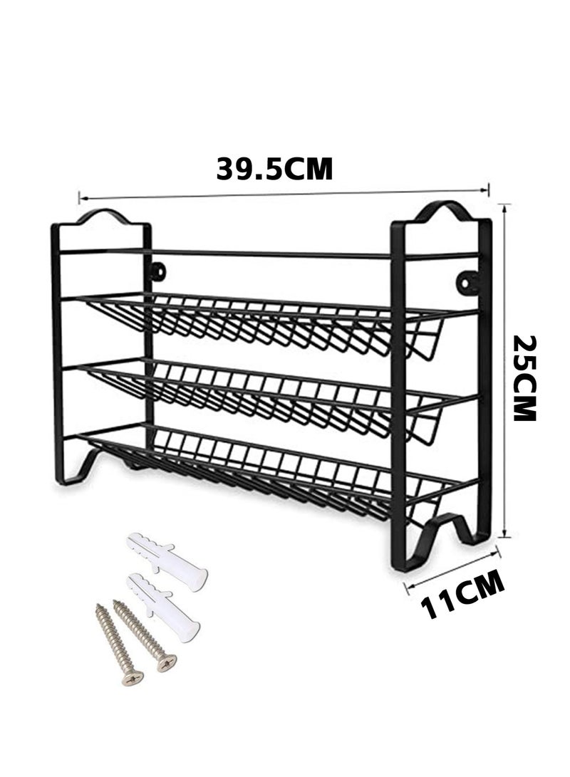 Teuuea 24 PCS Glass Spice Jars with Spice Rack, 3 Tier Seasoning Organizer with Labels Marker Funnel, for Kitchen Cabinet Cupboard, 24*120ML - Image 5