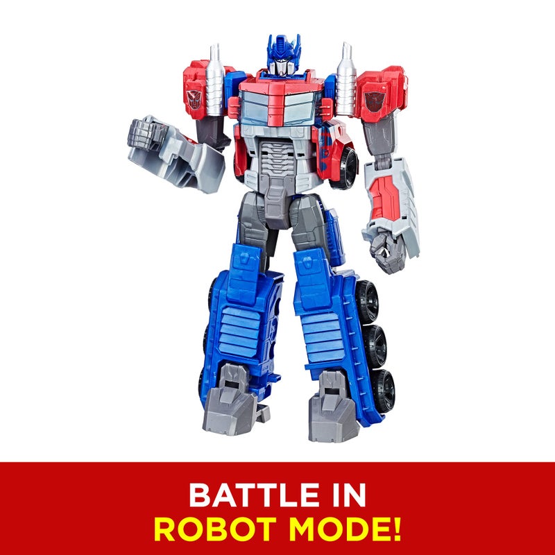 TRANSFORMERS ألعاب ترانسفورمرز - شخصية أوبتيموس برايم البطولية - تمثال كبير الحجم خالد، يتحول إلى شاحنة لعبة - ألعاب للأطفال من 6 سنوات وما فوق، 11 بوصة (حصري على أمازون) - Image 4