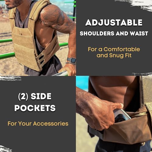 Polyfit (Fortify) Weighted Vest for Strength and Endurance Training, Fitness Workouts, Running, WODs - GREY - Image 4
