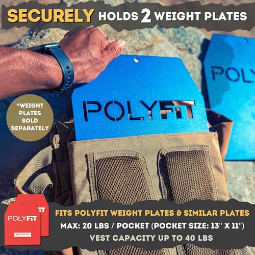 Polyfit (Fortify) Weighted Vest for Strength and Endurance Training, Fitness Workouts, Running, WODs - GREY - Image 3