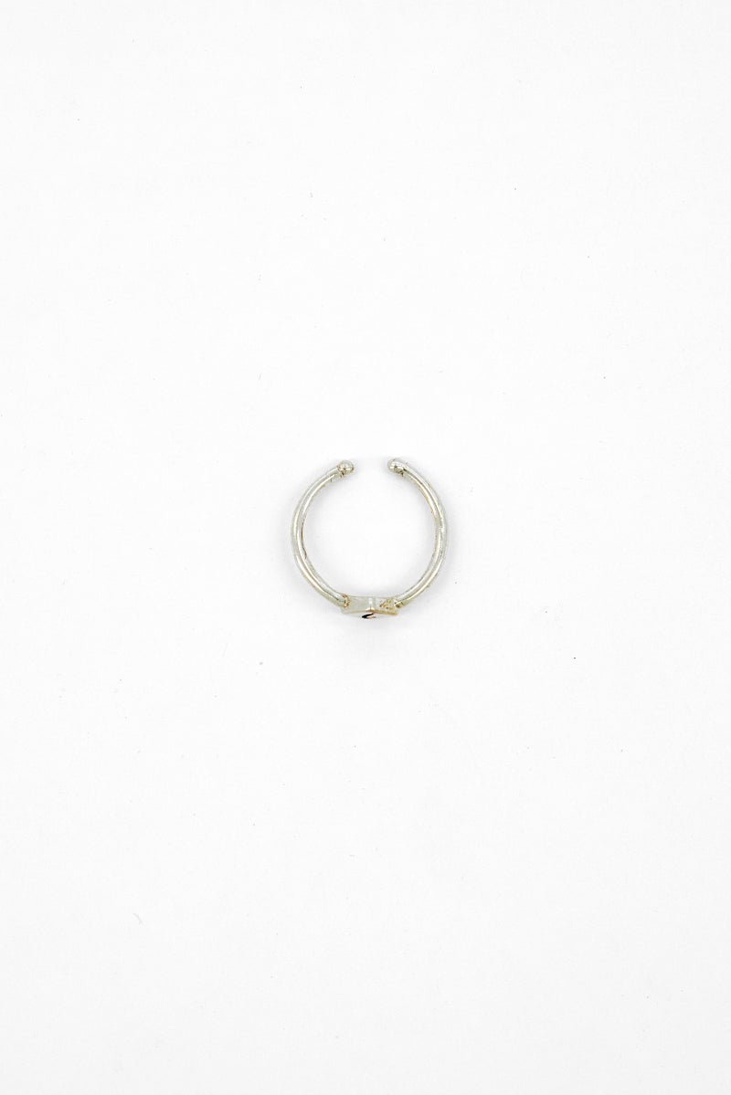 ALEX AND ANI Women Initial I Adjustable Sterling Silver Ring, Silver  - Image 2