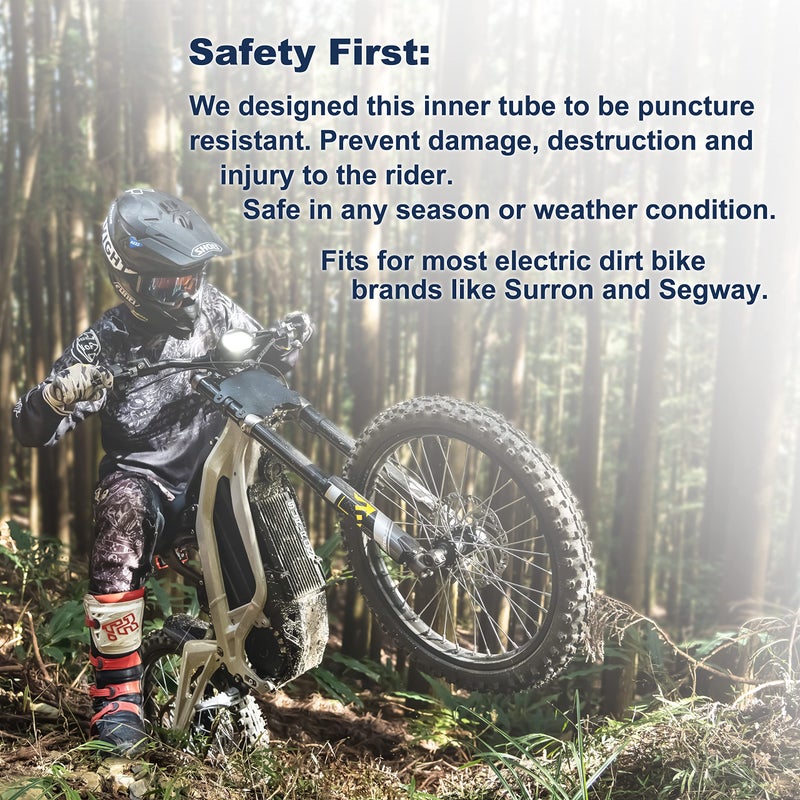 PIVOTRAX 70/100-19 (2.75/3.00-19, 80/100-19) 19" Heavy Duty E-Bike Electric Dirt Bike Inner Tube - 2 mm Thickness-TR4 Valve- Fits Most 3.00-19 MX Tires, Surron LightBee X, UltraBee, Talaria, EridePro - Image 4