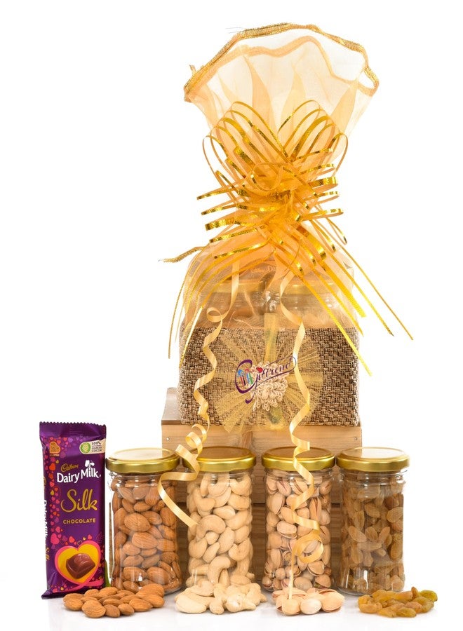 Giftrend Dry Fruits Gift Hamper with Bhaidooj Tilak Kit and Chocolates - Perfect for Brother - Image 2