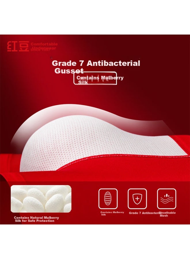 Hodo Men's 7a Antibacterial Modal Silk Gusset Underwear And Cotton Socks Lucky New Year Combo - Image 2