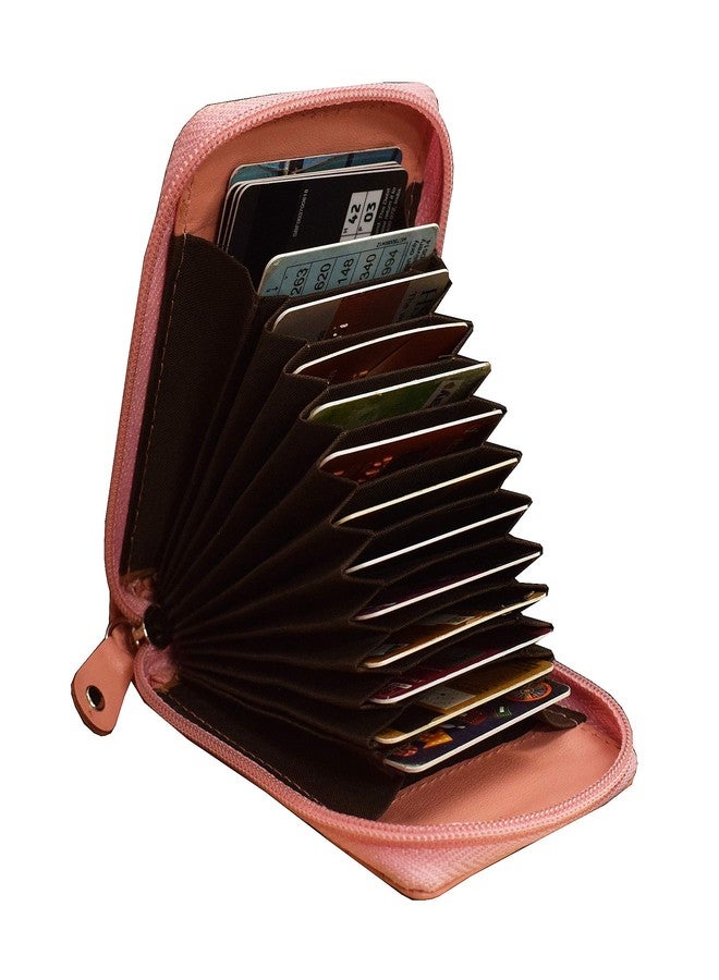 ABYS Genuine Leather Pink Wallet||Card Case||ID Case for Men & Women - Image 3
