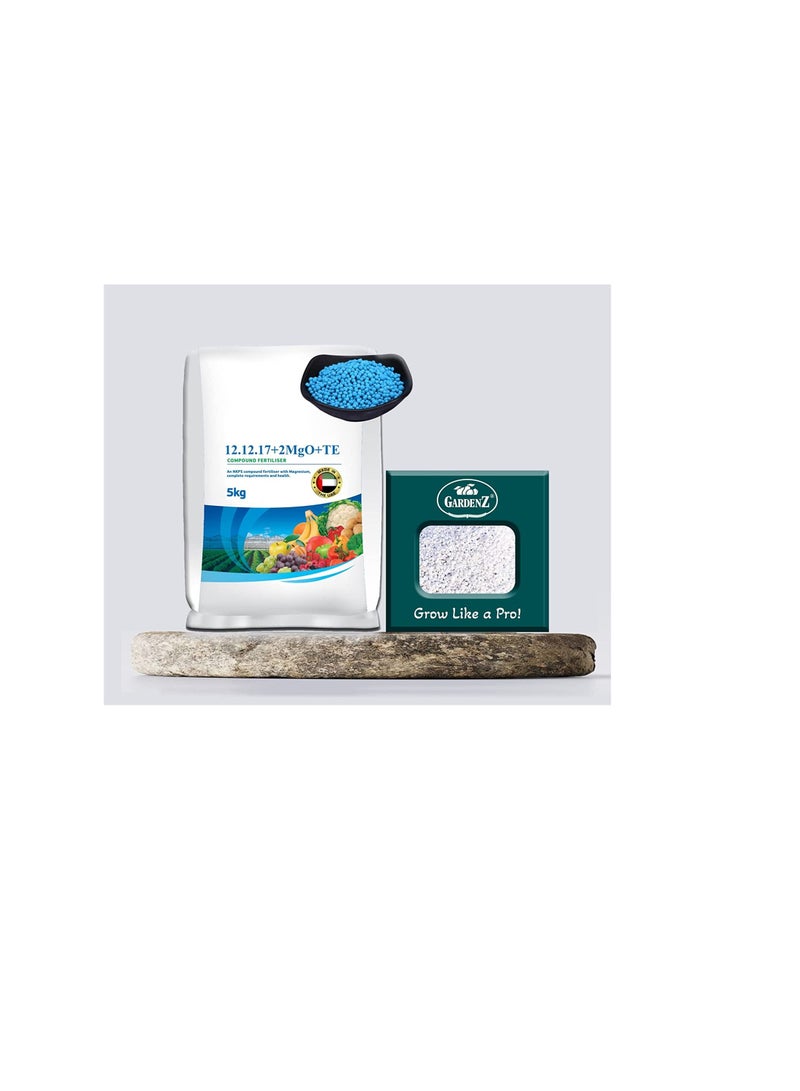 GARDENZ Most Popular NPK Fertilizer Formula 12-12-17+TE | 5 Kgs + Gardenz Perlite Box - Image 3