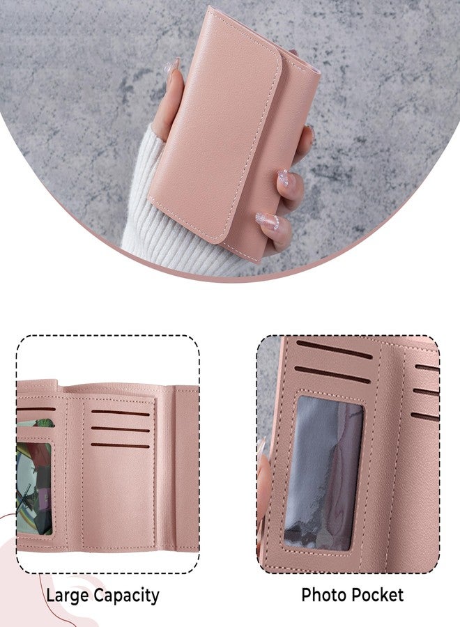 Kraptick Women s Wallet Stylish Compact Purse Clutch with Card & Coin Holder Debit Card Organizer, Travel Wallet & Money Organizer for Women with 7 Card Slots (Light Blue & Pink) (Combo of 2) - Image 5