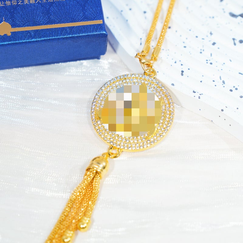 Luxury Alloy Car Pendant with Full Diamond Design - Perfect for Dubai and Middle  East
