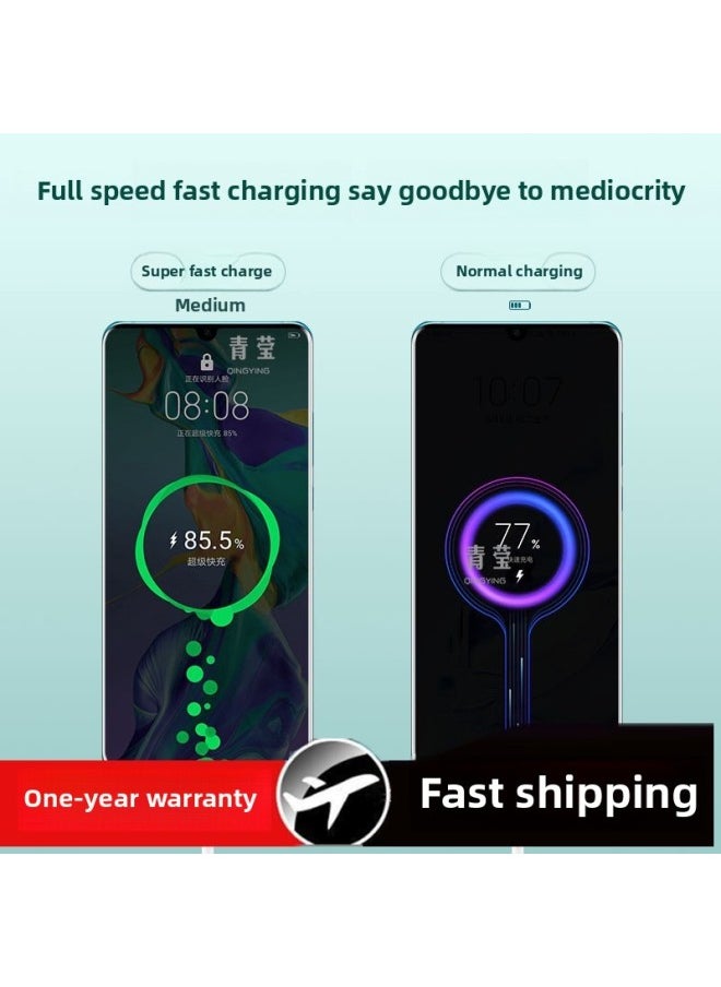 Generic - Anonymous Type-c Data Line Tpyec Super Fast Charging 5a Charging Line Tpc Mobile Phone Line 6a Flash Charging Applicable To China-Color:Jet Line Type Qingying C [120w Fast Charging Qingying Blue Qingying 1m Qingying 1 Pack - Image 1