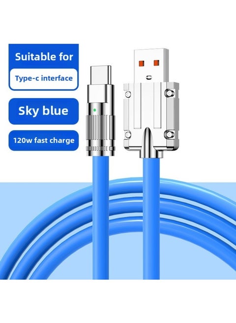 Anonymous Type-c Data Line Tpyec Super Fast Charging 5a Charging Line Tpc Mobile Phone Line 6a Flash Charging Applicable To China-Color:Jet Line Type Qingying C [120w Fast Charging Qingying Blue Qingying 1m Qingying 1 Pack