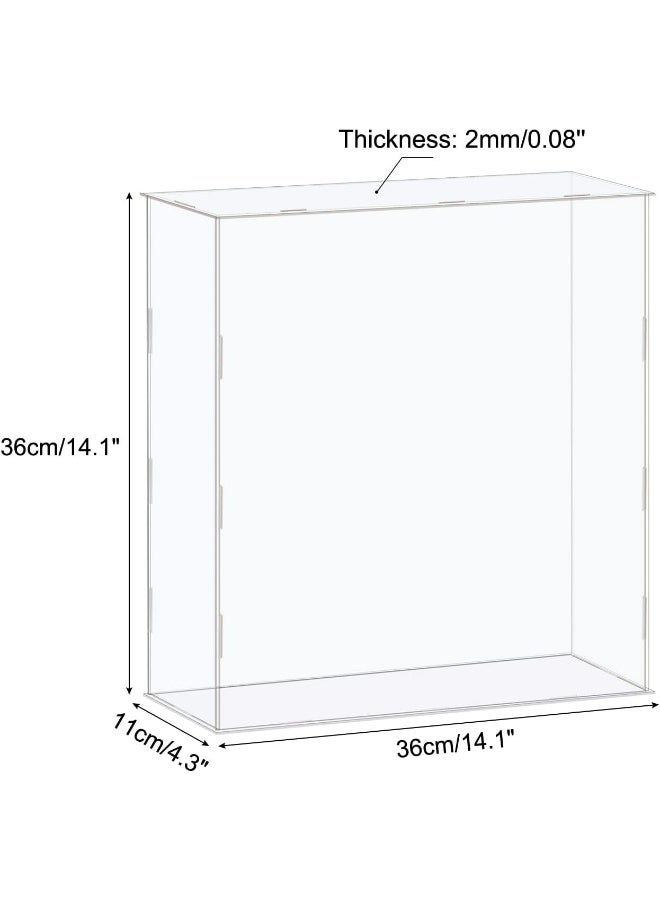 TPGP Acrylic Display Case Box Clear Dustproof Protection Showcase 36X11X36Cm For Collectibles Display - Image 2