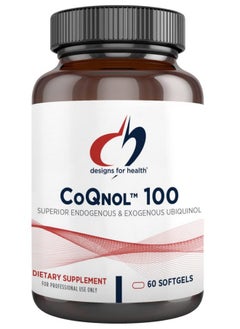 Coqnol 100Mg Coq10 Ubiquinol With Superior Bioavailability + Exclusive Absorption Technology Double Coenzymeq10 Boost With Gg Heart Healthy Aging + Cell Support (60 Softgels)