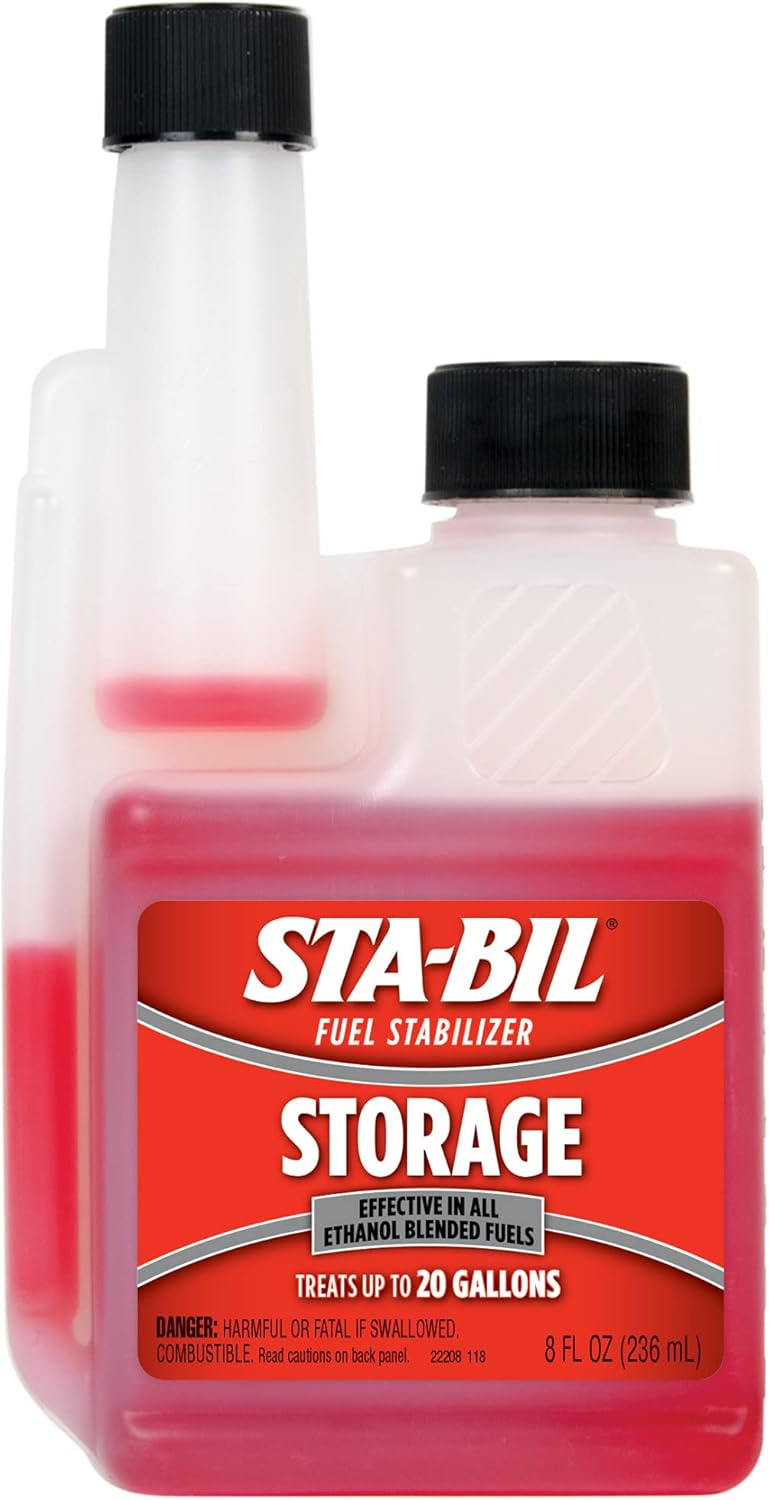 Storage Fuel Stabilizer | Keeps Fuel Fresh for 24 Months, Prevents Corrosion, Gasoline Treatment Additive that Protects System, Gas Stabilizer for Storage, 8 oz. | Keeps fuel fresh for up to 24 months during storage and helps protect against corrosion and ethanol damage. - Image 1