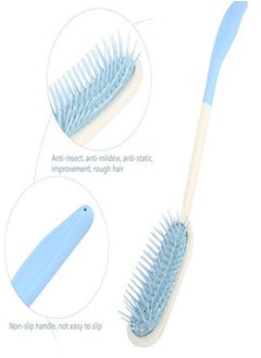 Semme Long Handle Soft Comb And Brush, Long Handled Comb And Brush Set Long Handle Comb Hair Brush Anti-Slip Ergonomic Long Comb Reach(Hair Brush)  - Image 4