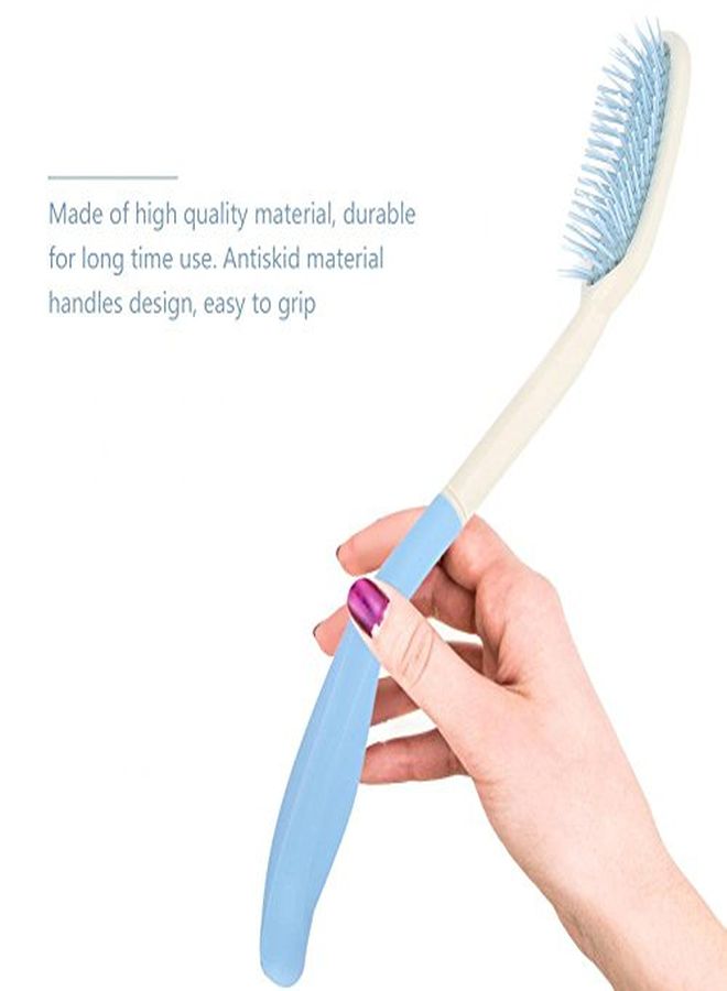 Semme Long Handle Soft Comb And Brush, Long Handled Comb And Brush Set Long Handle Comb Hair Brush Anti-Slip Ergonomic Long Comb Reach(Hair Brush) - Image 3