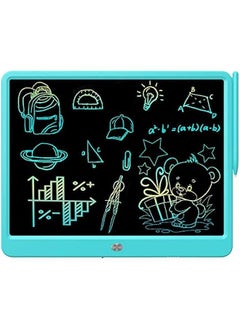 Arabest 15 Inch Colorful Electronic Drawing Pad for Kids, Educational Doodle Board Toy Gift for 3-8 Year Old Girls Boys, LCD Writing Tablet, Travel Birthday Present, Blue  - Image 1