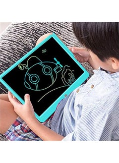 Arabest 15 Inch Colorful Electronic Drawing Pad for Kids, Educational Doodle Board Toy Gift for 3-8 Year Old Girls Boys, LCD Writing Tablet, Travel Birthday Present, Blue  - Image 2