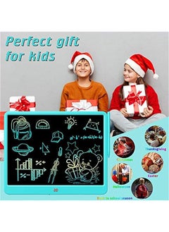 Arabest 15 Inch Colorful Electronic Drawing Pad for Kids, Educational Doodle Board Toy Gift for 3-8 Year Old Girls Boys, LCD Writing Tablet, Travel Birthday Present, Blue  - Image 3