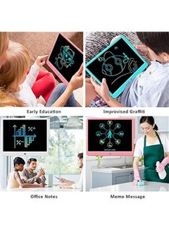 Arabest 15 Inch Colorful Electronic Drawing Pad for Kids, Educational Doodle Board Toy Gift for 3-8 Year Old Girls Boys, LCD Writing Tablet, Travel Birthday Present, Blue  - Image 4