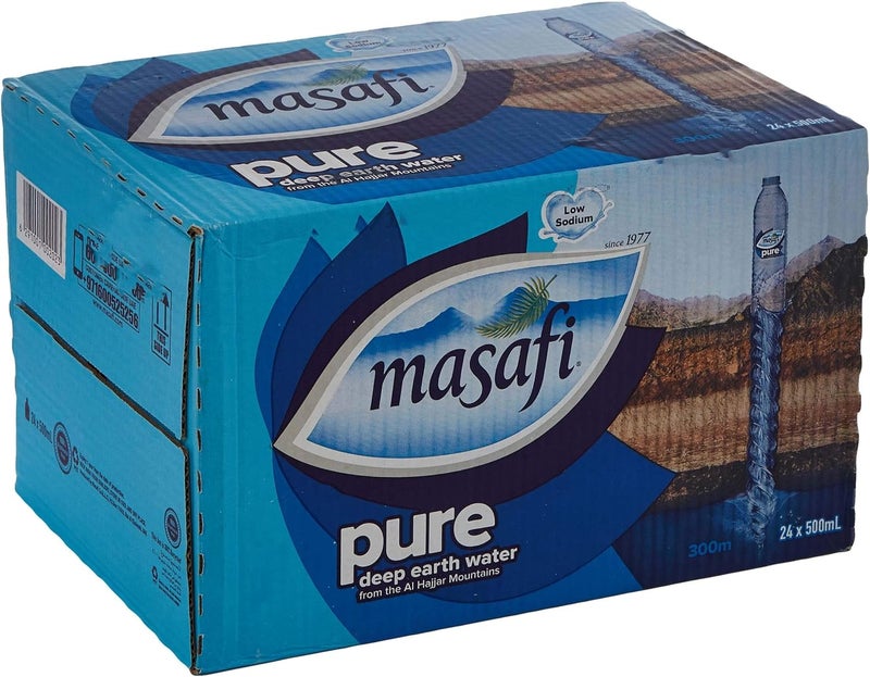 Masafi Pure Bottled Drinking Water - 24 x 500 ml - Image 2