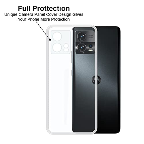VIDO Transparent Back Case Cover for Motorola Edge 30 Fusion (Soft & Flexible & Camera Protection Back Case) - Image 4