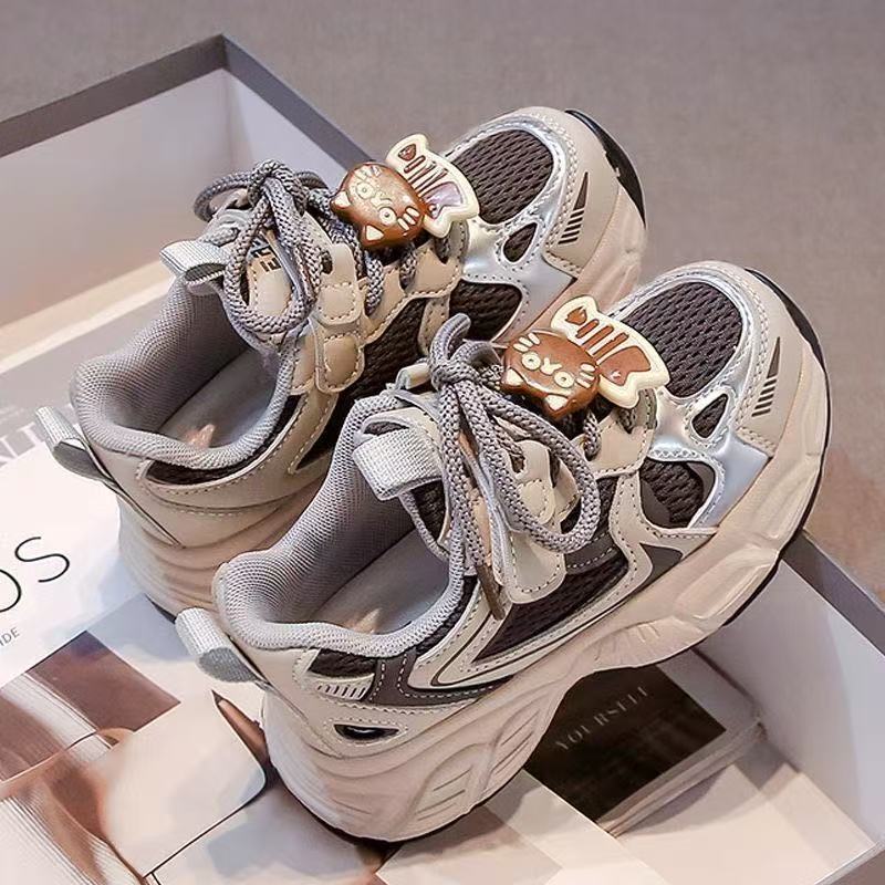 Mesh Sneakers Lightweight Flexible Sole Walking Shoes For Kids Indoor And Outdoor Activities - Image 1