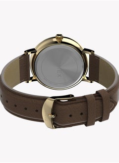 تيميكس ساعة Timex للرجال Southview مع هيكل ذهبي اللون وحزام جلدي بني TW2V91300 للرجال  - Image 3