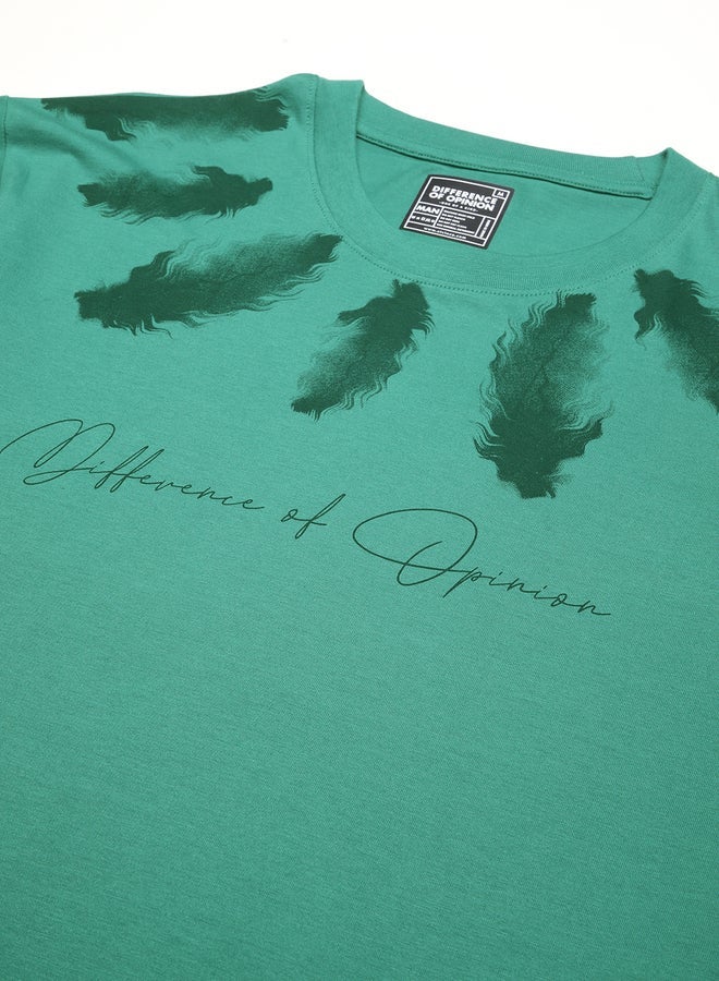 Difference of Opinion Men Oversized Crew Neck Printed T-Shirt - Image 2