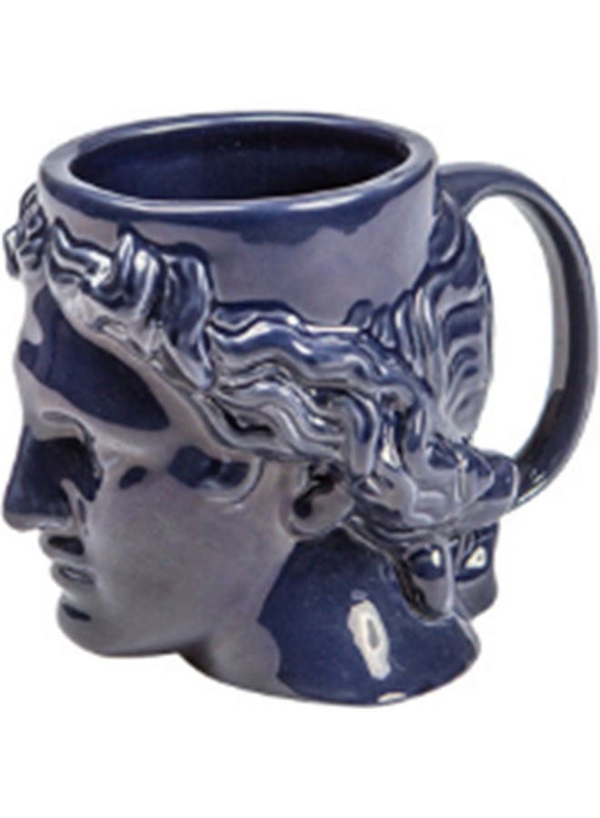 NIBEMINENT Roman Sculpture Coffee Mug blue - Image 1