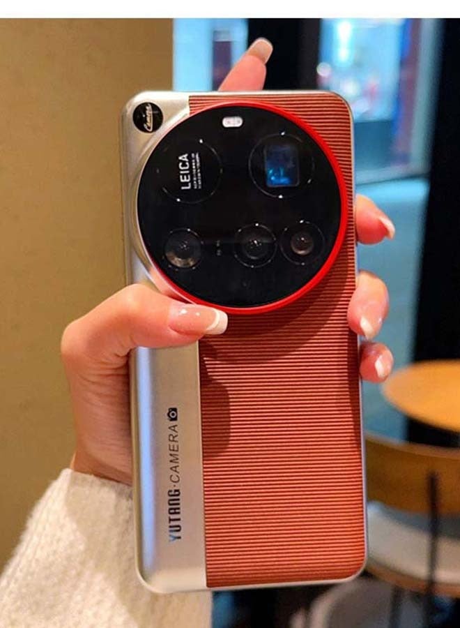 Suitable for Xiaomi 14Ultra mobile phone case, leather grain light luxury protective case, anti-drop, anti-pressure and wear-resistant - Image 4