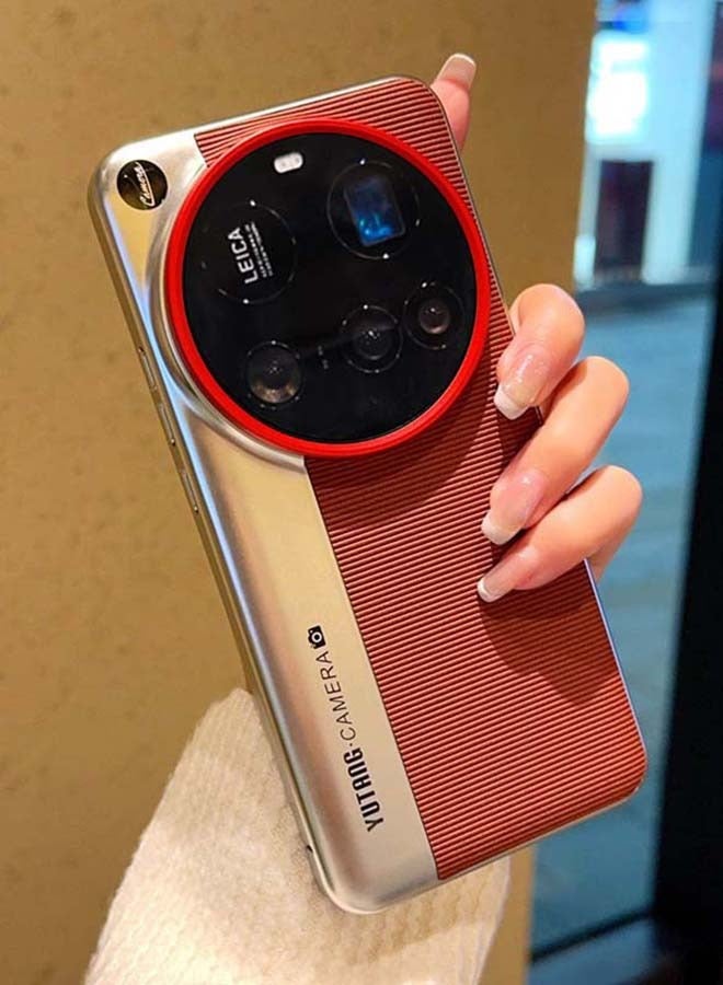 Suitable for Xiaomi 14Ultra mobile phone case, leather grain light luxury protective case, anti-drop, anti-pressure and wear-resistant - Image 1