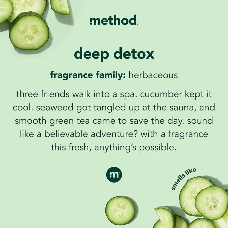 Method Body Wash, Daily Zen, Paraben and Phthalate Free, 18 oz (Pack of 1), Detoxifying - Image 3