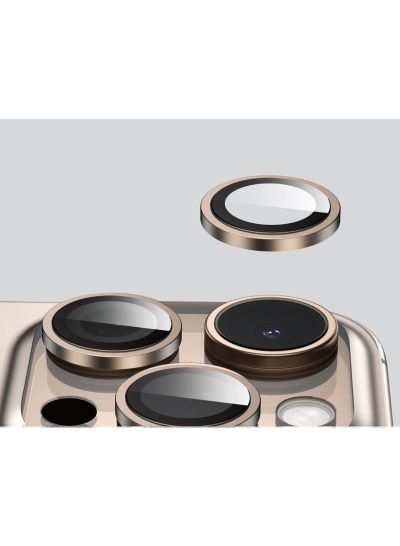 جرين ليون عدسة كاميرا HD Plus لهاتف آيفون 16 برو / 16 برو ماكس/ مضادة لبصمات الأصابع / طلاء مضاد للتوهج / مضاد للخدش / مقاوم للماء / امتصاص النانو / زجاج متين / سهل التركيب / جودة عالية / أقصى قدر من الحماية / عدسات فائقة الوضوح - ذهبي نحاسي - Image 5