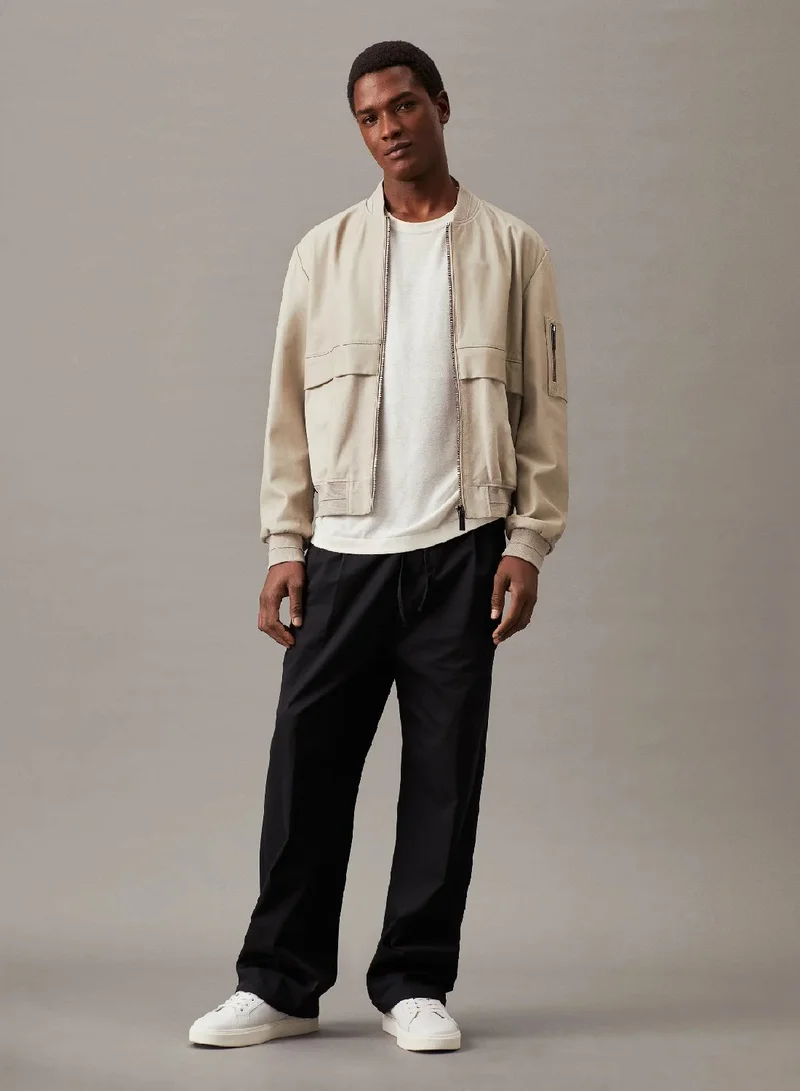 CALVIN KLEIN Knitted Viscose Blend T-shirt