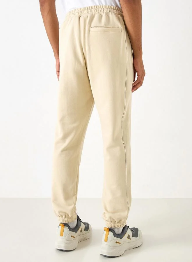 Kappa Kappa Solid Joggers with Drawstring Closure and Pockets