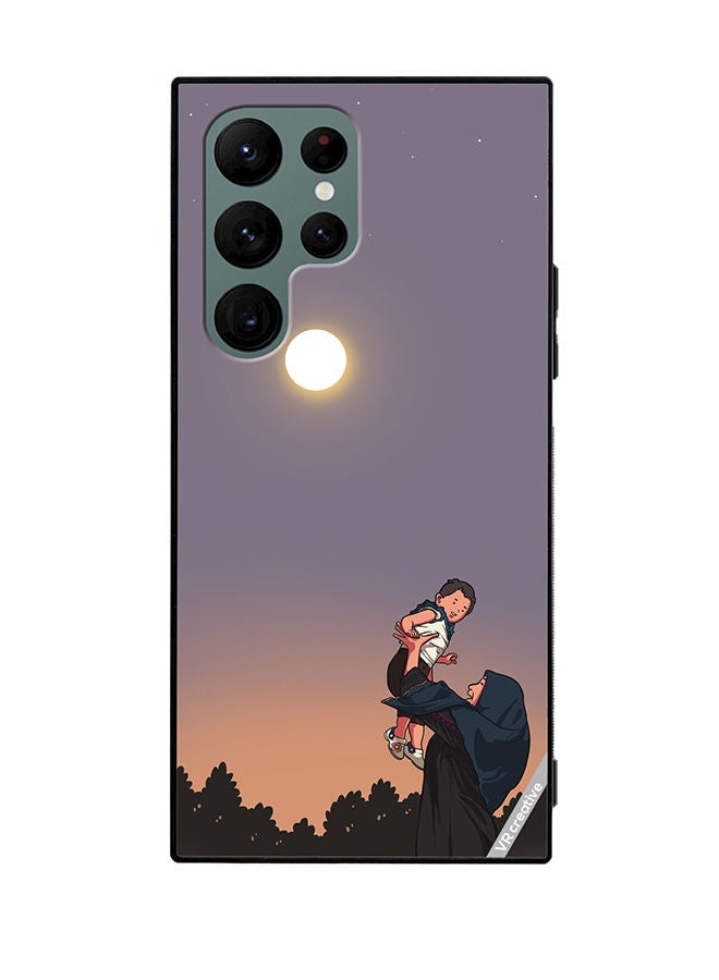 VR CREATIVE Protective Case Cover For Samsung Galaxy S22 Ultra 5G Last Child Design Multicolour - Image 1