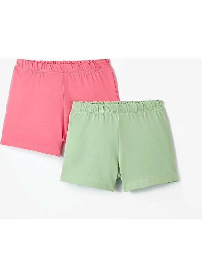 JUNE June Girl 2-Pack Short Mint - Pink