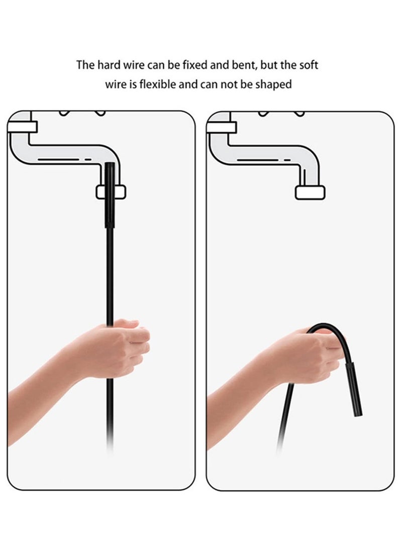 AROAQ Snake Inspection Borescope,Type C Borescope,Scope Camera with Light, USB Endoscope, Type C Borescope, Scope Camera with 8 LED Lights for Android and IOS Smartphone, IPhone, IPad, Samsung  - Image 3