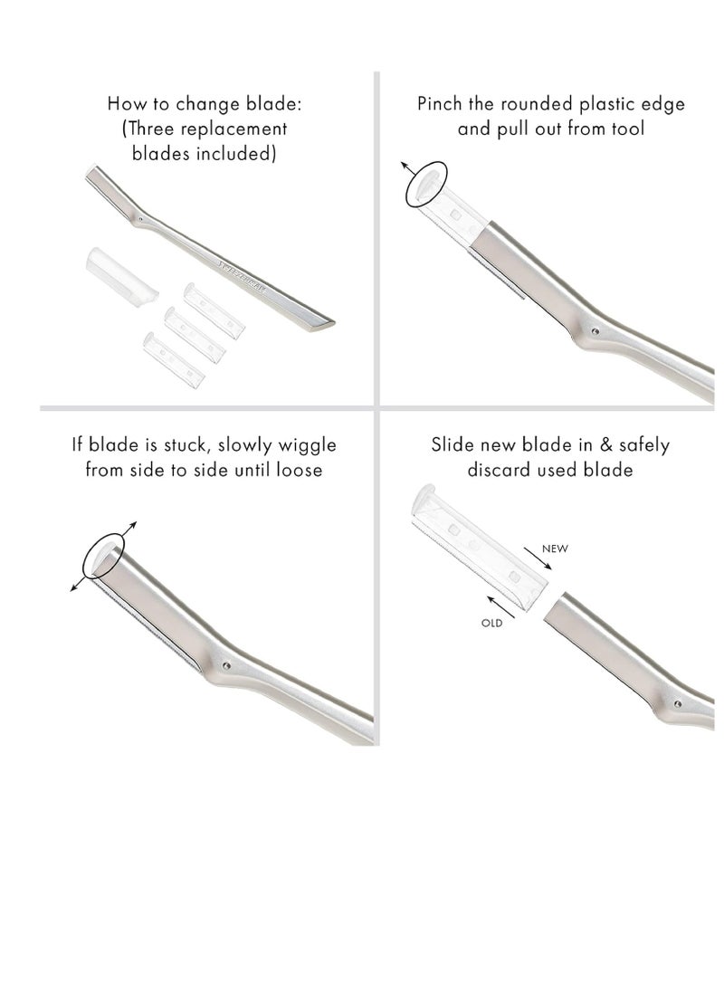 Tweezerman Facial Razor Replacement Blades, 4 Count (Pack of 1) - pzsku/Z4A123953A5403F3C8123Z/45/_/1735125890/b4f2787c-ee59-4a0e-8601-e65e84f19615