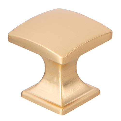 Ilyapa Rounded Square Cabinet Knob Gold 25 Pack 1 inch Kitchen Cabinet Knob Drawer Pull Handle Hardware - Image 1
