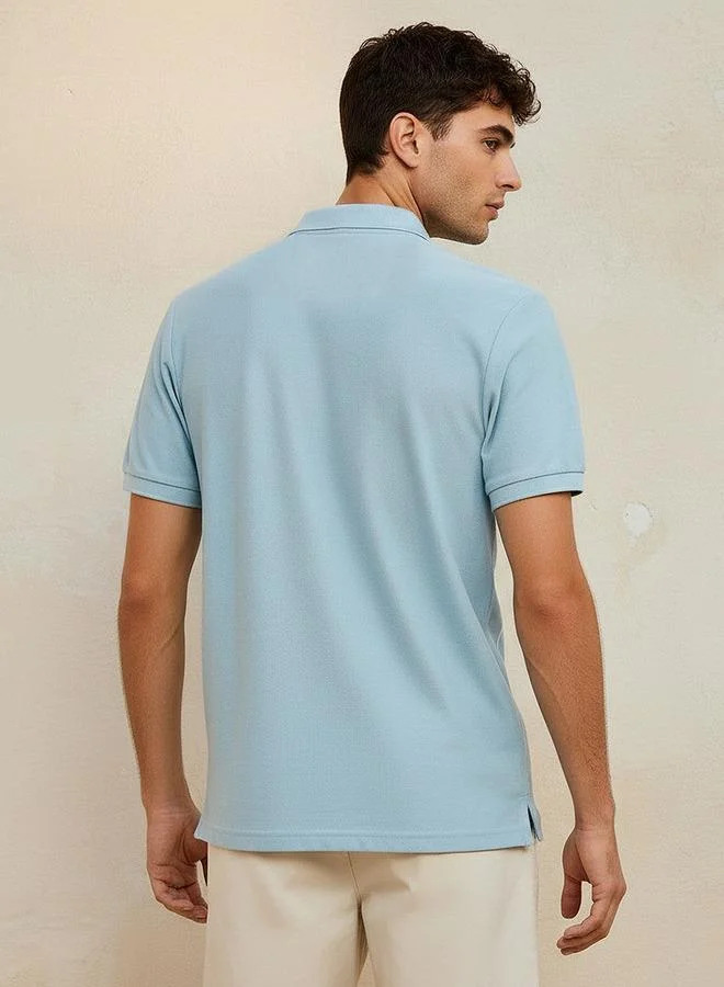 Splash FAV  Men Short Sleeves Striped Pique Polo T-shirt for Men | Best Price UAE