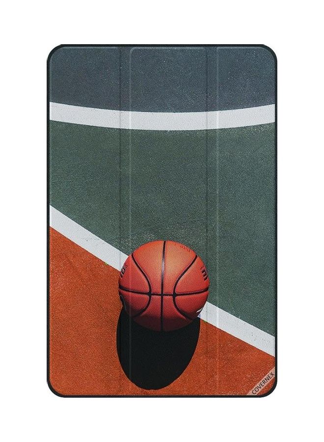 NIBEMINENT Basket Ball In Sun Protective Flip Case And Cover For Samsung Galaxy Tab A T590/T595 Multicolour - Image 1