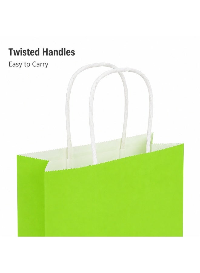 LYNLYN 24 Pack Paper Gift Bags, Kraft Paper Bags with Twisted Handles, 6 Solid Colors, Small Party Favor Bags for Gifts, Bakery, Takeout, Family Gatherings - Image 4