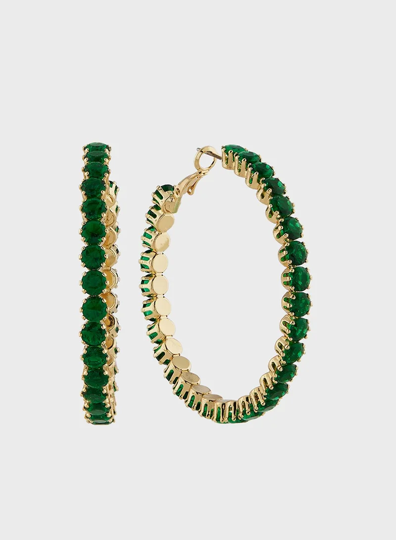 Ella Limited Edition Rhinestone Hoop Earrings