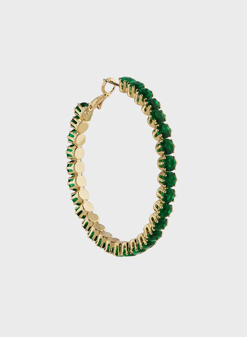 Ella Limited Edition Rhinestone Hoop Earrings