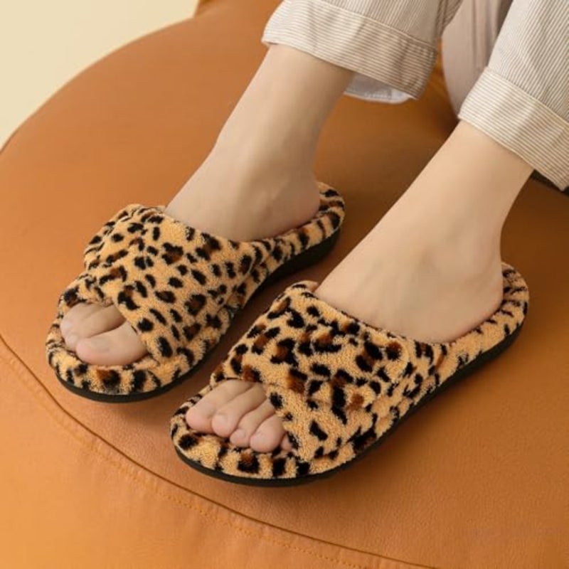 shevalues Orthopedic Slippers for Women with Arch Support Adjustable Open Toe House Shoes for Plantar Fasciitis - Image 2