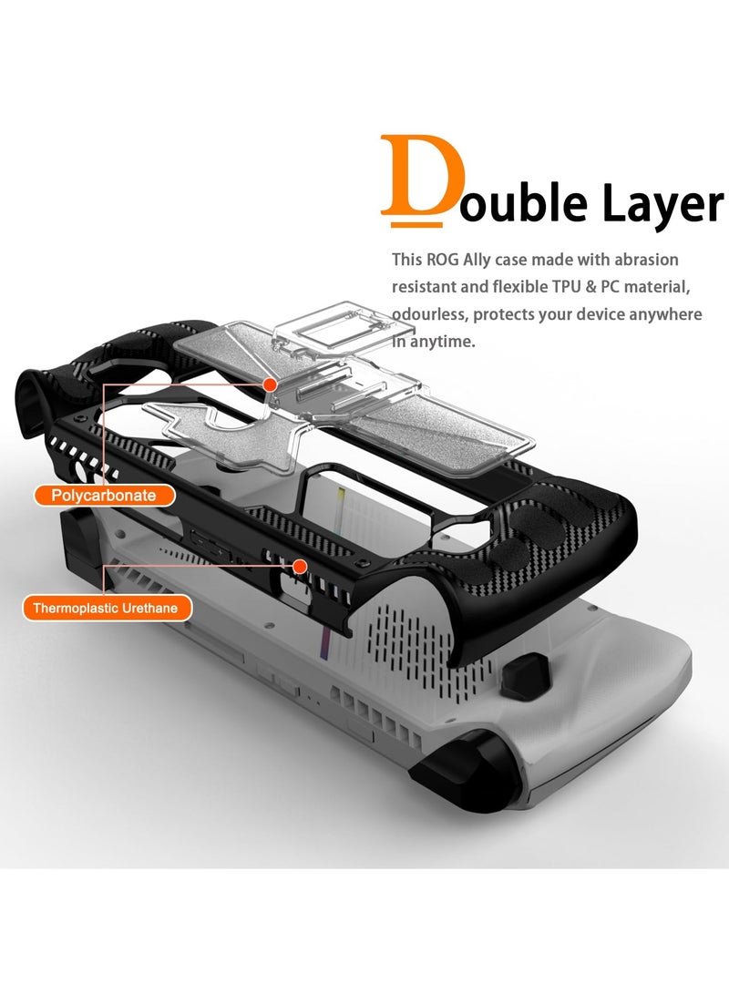 SYOSI Protective Case for Asus ROG Ally Handheld Game 2023, Shock-Absorption, Anti-Slip, Scratch Resistant Slim Cover with Kickstand, Military Grade Design - Image 2
