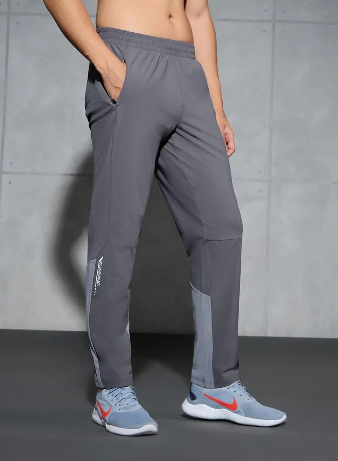 Technosport Technosport Men Grey Straight Fit Track Pants