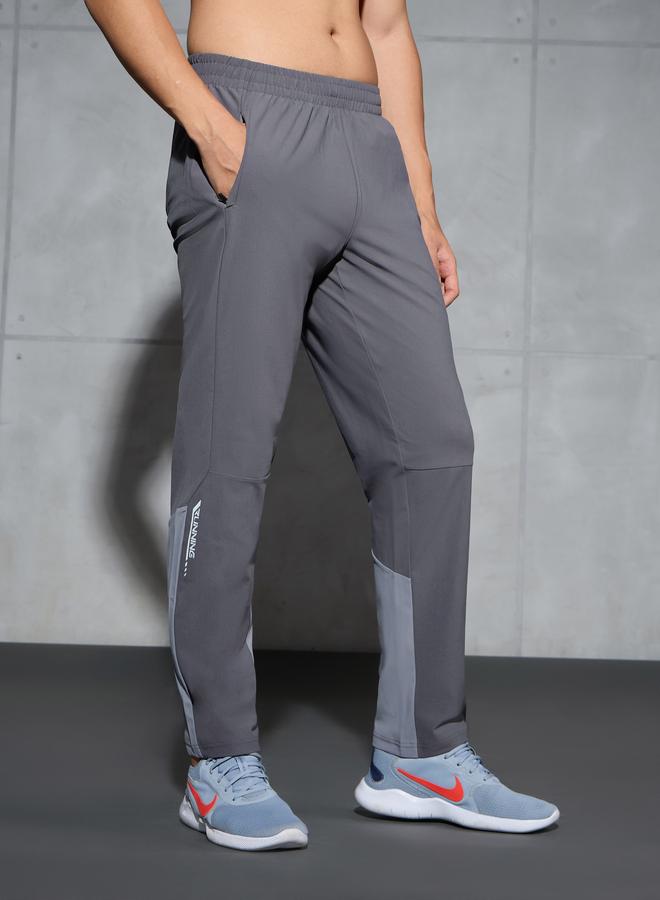 Technosport Men Grey Straight Fit Track Pants - Image 1